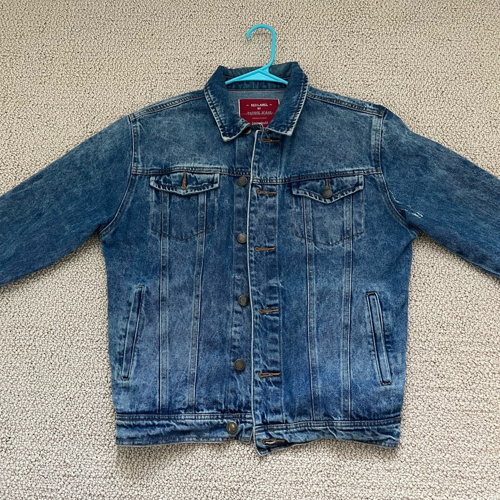 Red Label by Patrol Jeans Denim Jacket with Button Closure